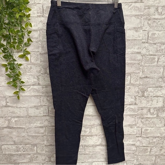 T by Talbots spandex leggings women’s size‎ medium petite navy blue - Picture 5 of 6